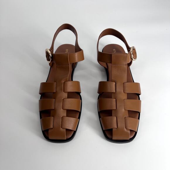 Stuart Weitzman Villa Fshrmn Sandals Sz 39/ 8.5B - Picture 2 of 7